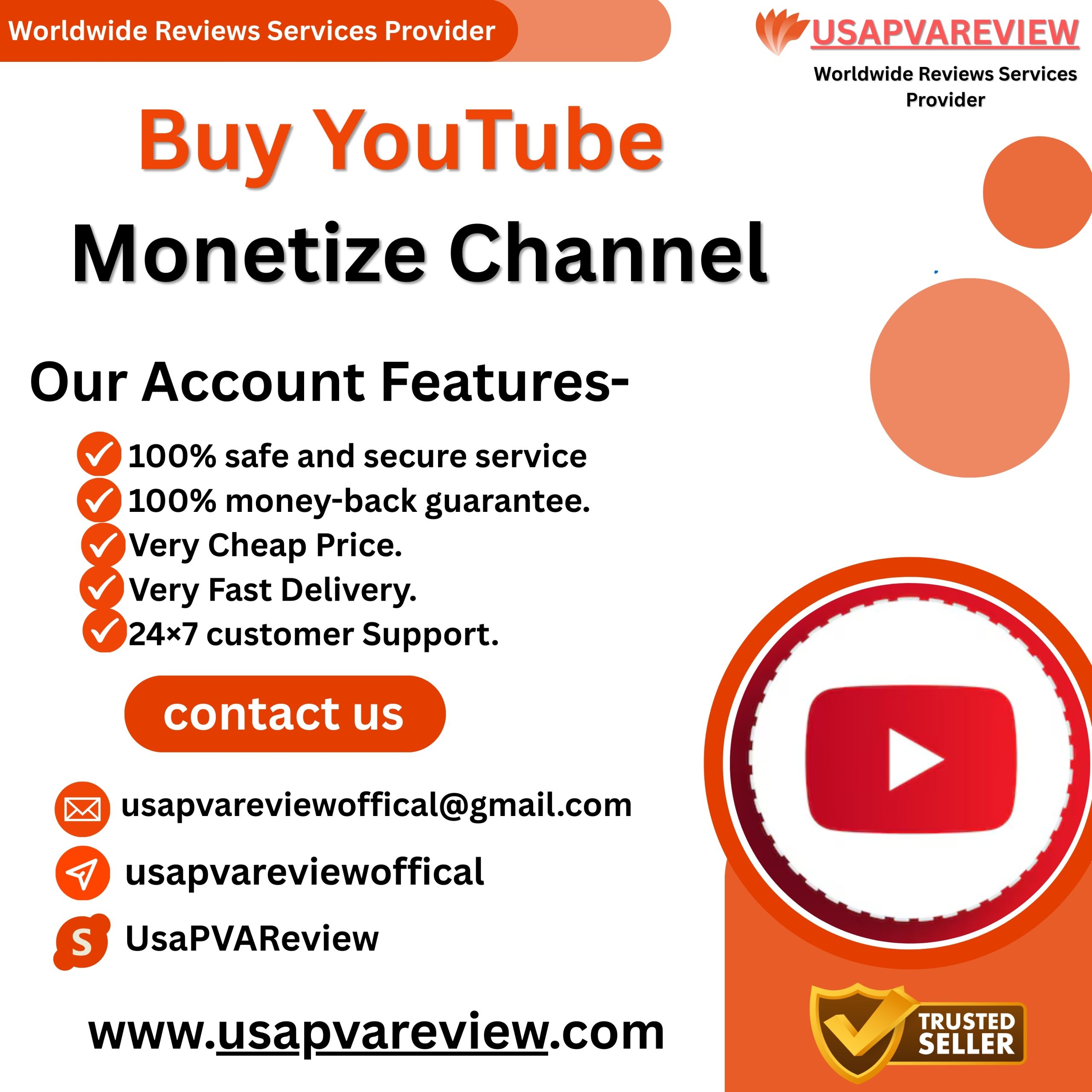 Buy YouTube Monetize Channel